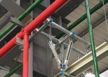 隆化该抗震支架的整体式支吊架结构协调性好